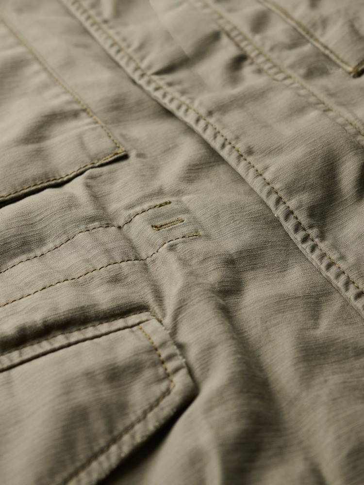 Superdry Green The Merchant Store Field 100% Cotton Jacket - Image 6 of 6