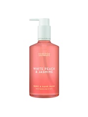 Scottish Fine Soaps White Peach & Jasmine Body & Hand Wash 300ml Pump Bottle - Image 1 of 2