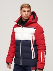 Superdry Red Ski Radar Pro Puffer Jacket - Image 3 of 6