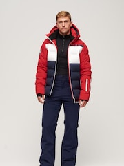 Superdry Red Ski Radar Pro Puffer Jacket - Image 4 of 6