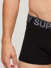 Superdry Black Cotton Trunks 3 Pack - Image 3 of 5