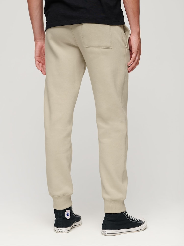 Superdry Off White Essential Logo Joggers - Image 3 of 6