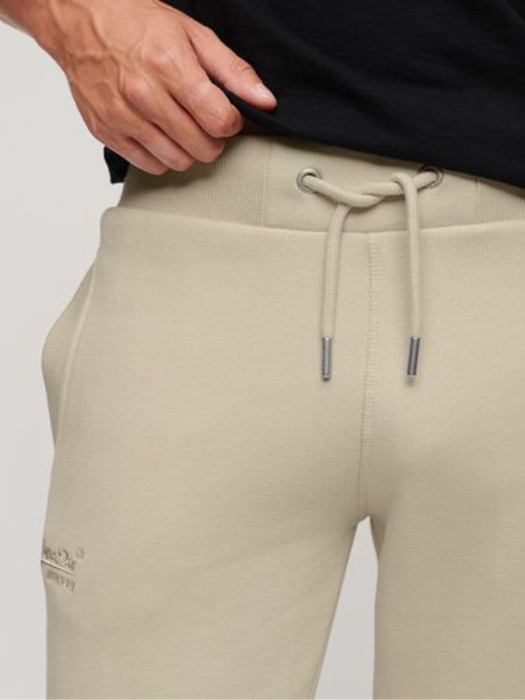 Superdry Off White Essential Logo Joggers - Image 4 of 6