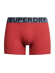 Superdry Red/Pink Boxer Shorts 3 Pack - Image 4 of 8
