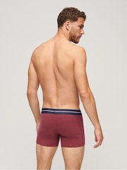 Superdry Red/Pink Boxer Shorts 3 Pack - Image 7 of 8