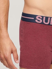 Superdry Red/Pink Boxer Shorts 3 Pack - Image 8 of 8
