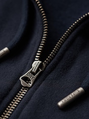 Superdry Blue Navy Essential Logo Zip-Up Hoodie - Image 5 of 6