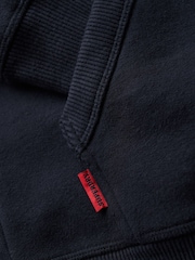 Superdry Blue Navy Essential Logo Zip-Up Hoodie - Image 6 of 6