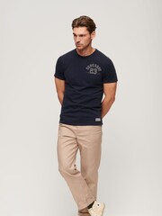 Superdry Blue 100% Cotton Vintage Athletic Short Sleeve T-Shirt - Image 2 of 5