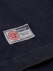 Superdry Blue 100% Cotton Vintage Athletic Short Sleeve T-Shirt - Image 5 of 5