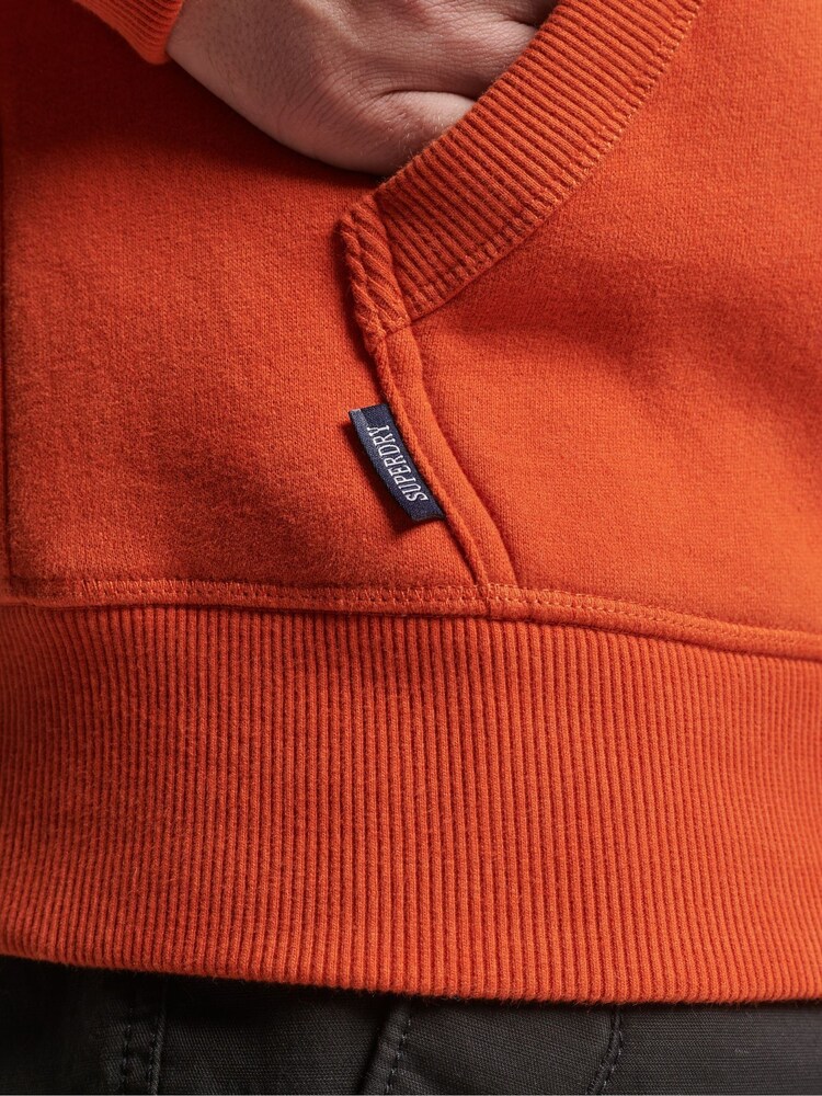 Superdry Orange Essential Slim Fit Logo Hoodie - Image 11 of 15