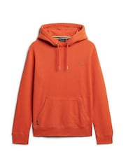Superdry Orange Essential Slim Fit Logo Hoodie - Image 12 of 15