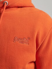 Superdry Orange Essential Slim Fit Logo Hoodie - Image 13 of 15