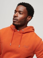 Superdry Orange Essential Slim Fit Logo Hoodie - Image 3 of 15