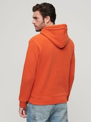 Superdry Orange Essential Slim Fit Logo Hoodie - Image 9 of 15