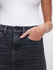 Good American Black Denim Tube Maxi Skirt - Image 4 of 7