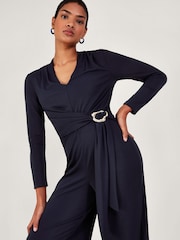 Monsoon Blue Toria Trim Jumpsuit - Image 3 of 5