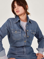 Monsoon Blue Etta Wide-Leg Jumpsuit - Image 5 of 5