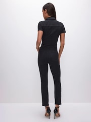 Good American Black Fit For Success Denim Jumpsuit - Image 2 of 6