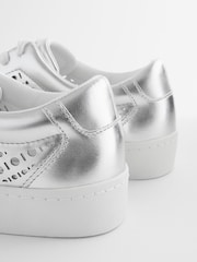 srebrna (barva); srebro - Forever Comfort® Lakirane trenirke z laserskim rezom - Slika 4 iz 6