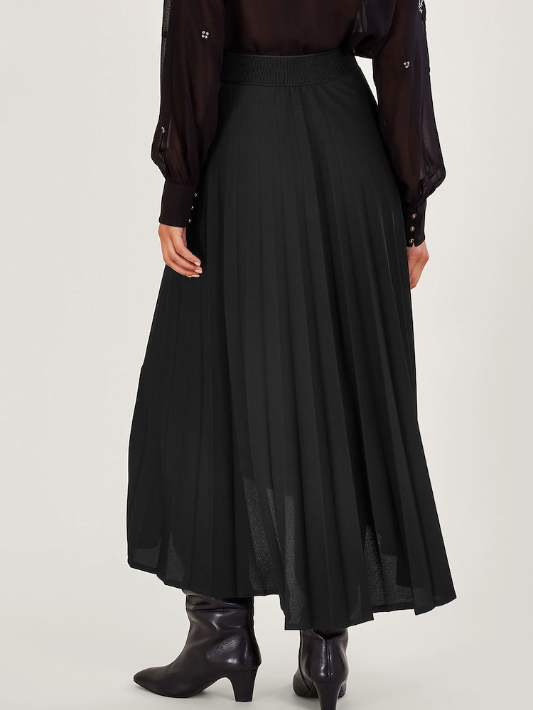 Monsoon Black Parly Pleated Skirt - Image 2 of 5