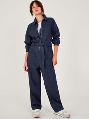 Monsoon Blue Ally Zip-Up Jumpsuit - Image 1 of 3