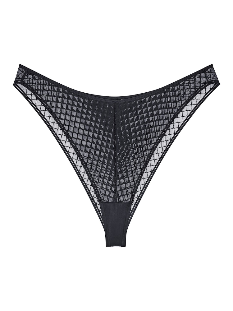 Triumph Black Mysterious Spotlight Highleg Brazilian Briefs - Image 5 of 5 Triumph Black Mysterious Spotlight Highleg Brazilian Briefs - Image 5 of 5