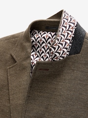 Brown Regular Fit Textured Smart Blazer - Image 7 of 11