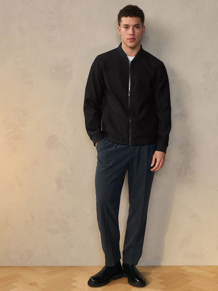 Black EDIT Smart Bomber Jacket - Image 1 of 10