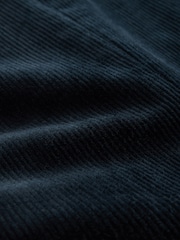Navy Blue Regular Fit Textured Corduroy Blazer - Image 9 of 10