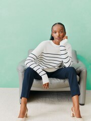 Hobbs White 100% Cotton Ruby Jumper - Image 1 of 5