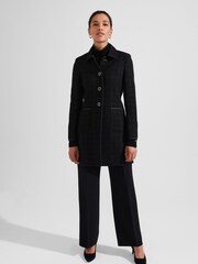 Hobbs Black Tweed Elaine Coat - Image 3 of 4