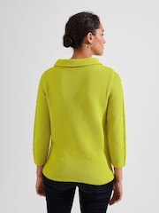 Hobbs Green 100% Cotton Camilla Cable Jumper - Image 3 of 5