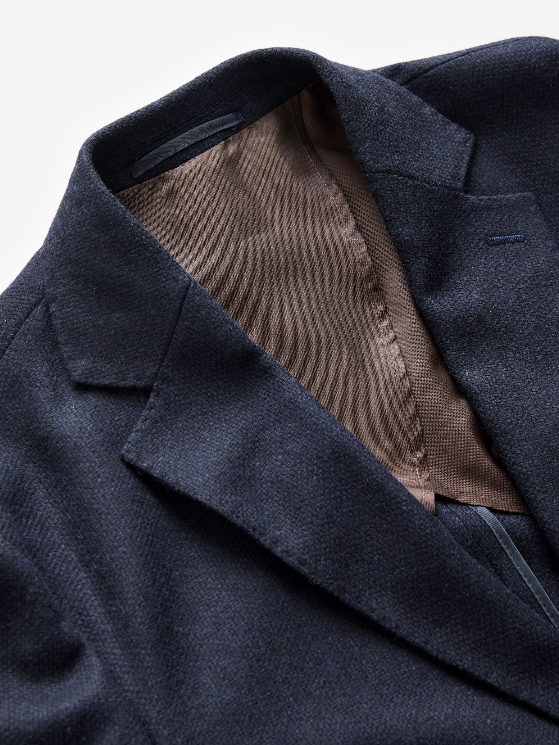 Buy Navy Blue Nova Fides Signature Textured Wool Blazer from Next USA