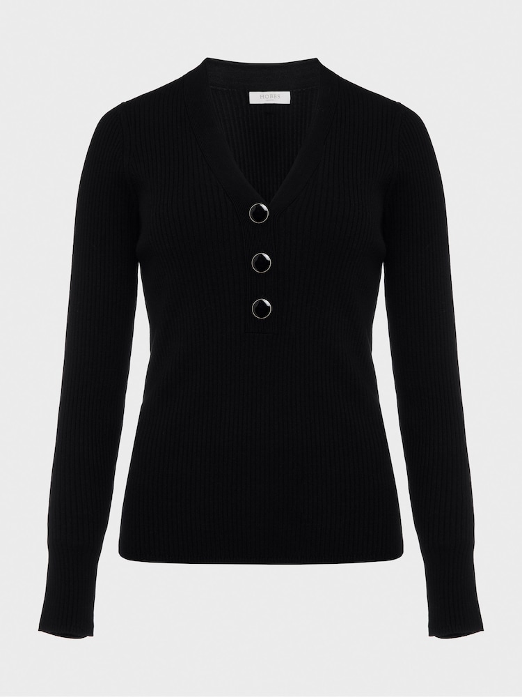 Hobbs Black Kaya Jumper - Image 4 of 4 Hobbs Black Kaya Jumper - Image 4 of 4
