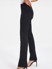 Good American Black Scuba Slim Flare Trousers - Image 3 of 7