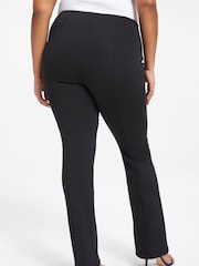 Good American Black Scuba Slim Flare Trousers - Image 6 of 7