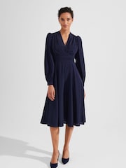 Hobbs Blue Dress - Image 1 of 4