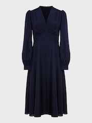 Hobbs Blue Dress - Image 4 of 4
