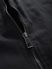 Black Cotton Stretch Bomber Jacket - Image 10 of 11