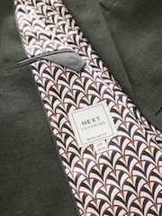 Khaki Green Regular Fit Textured Smart Blazer - Image 5 of 5