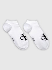Calvin Klein White Trainer Socks 2 Pack - Image 1 of 1