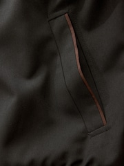 Black Suede Trim Bomber Jacket - Image 10 of 11