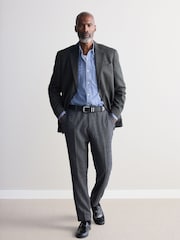 Khaki Green Signature Nova Fides Wool Rich Textured Blazer - Image 2 of 12