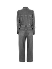Mint Velvet Grey Washed Denim Jumpsuit - Image 5 of 5