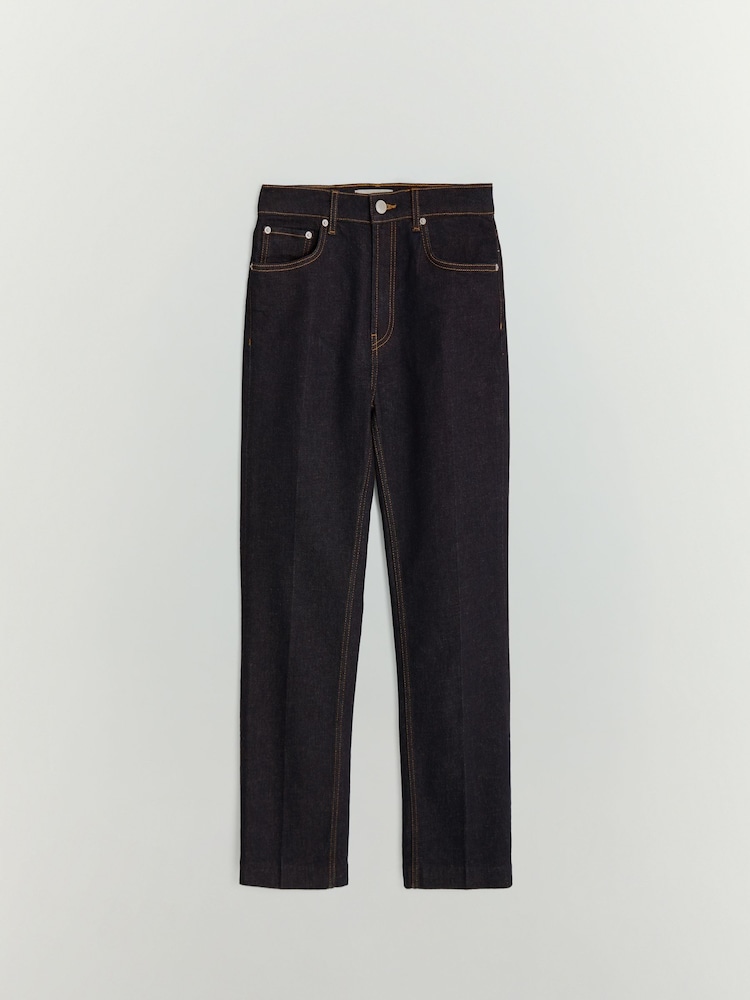 BHOEM Dark Blue Crop Flare Jeans - Image 7 of 7