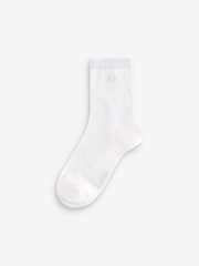 Weiß - Calvin Klein Soft Cotton Metallic Ankle Socks 2 Pack - Bild 3 von 3