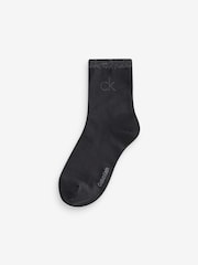 Schwarz - Calvin Klein Soft Cotton Metallic Ankle Socks 2 Pack - Bild 3 von 4