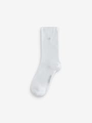 Blanc - Calvin Klein Soft Cotton Rolltop Crew Socks 3 Pack - Image 2 de 4