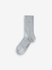 Blanc - Calvin Klein Soft Cotton Rolltop Crew Socks 3 Pack - Image 3 de 4
